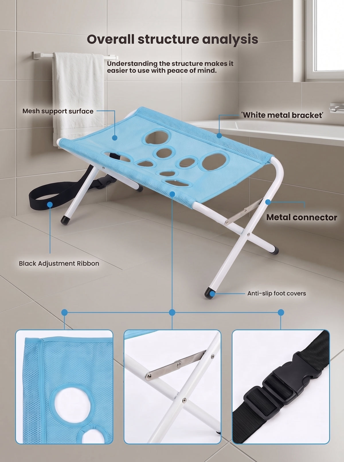 Foldable Pet Grooming Hammock Stand